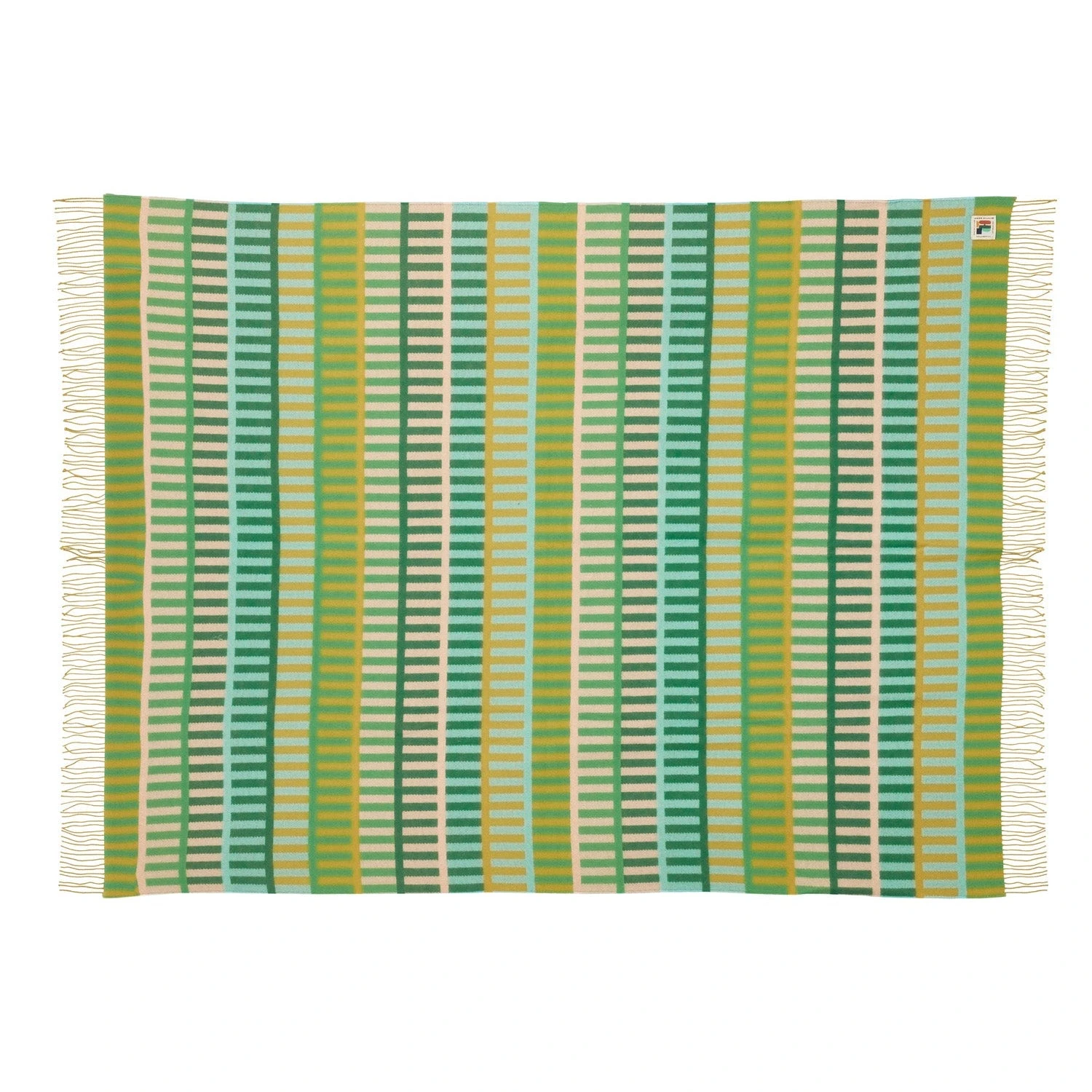 Donna Wilson Shiel Lambswool Throw - Green 1 Donna Wilson Shiel Lambswool Throw - Green