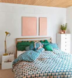 Donna Wilson Large Leaf Bolster Cushion 5 Donna Wilson Large Leaf Bolster Cushion -Donnawilson Shop AW17 Homeware Gareth Hacker Bird Feet Bedding lores