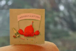 Donna Wilson Crabbie Congratulations Card -Donnawilson Shop CrabbyCongratulationsCard S1 SS25 Lottie LoRes