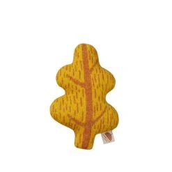 Donna Wilson Leaf Mini Shaped Cushion - Mustard