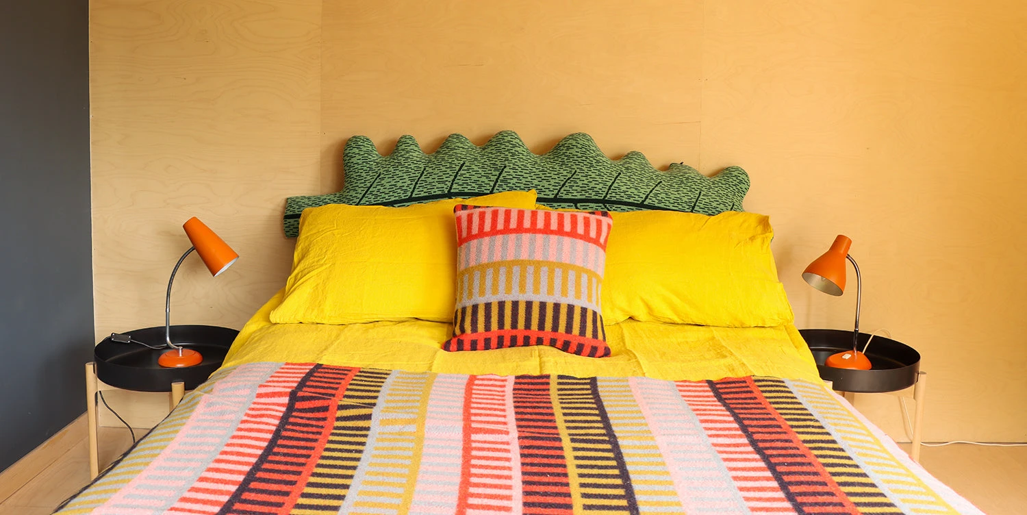 Donna Wilson Shiel Square Cushion - Red 2 Donna Wilson Shiel Square Cushion - Red - Image 2