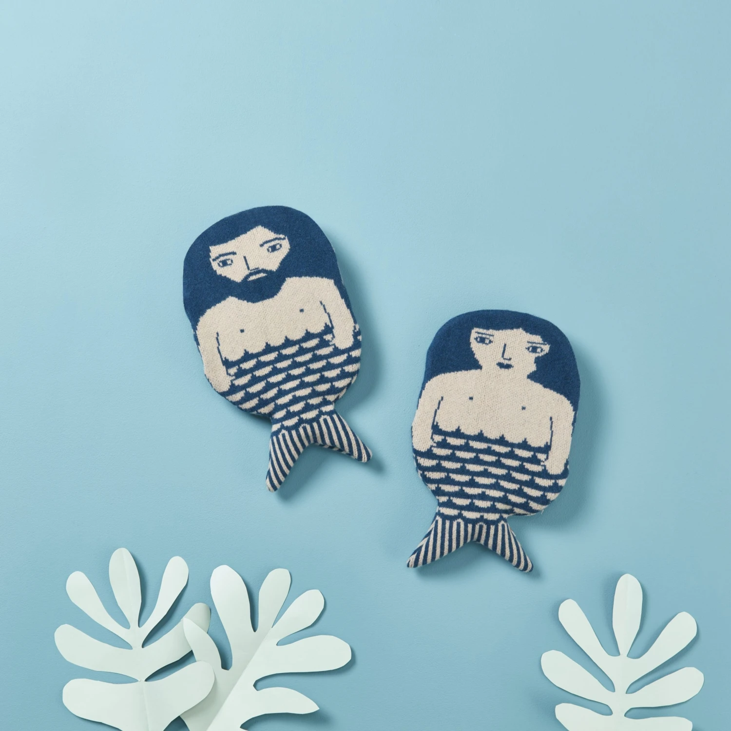 Donna Wilson Merman Hot Water Bottle - Blue 2 Donna Wilson Merman Hot Water Bottle - Blue - Image 2