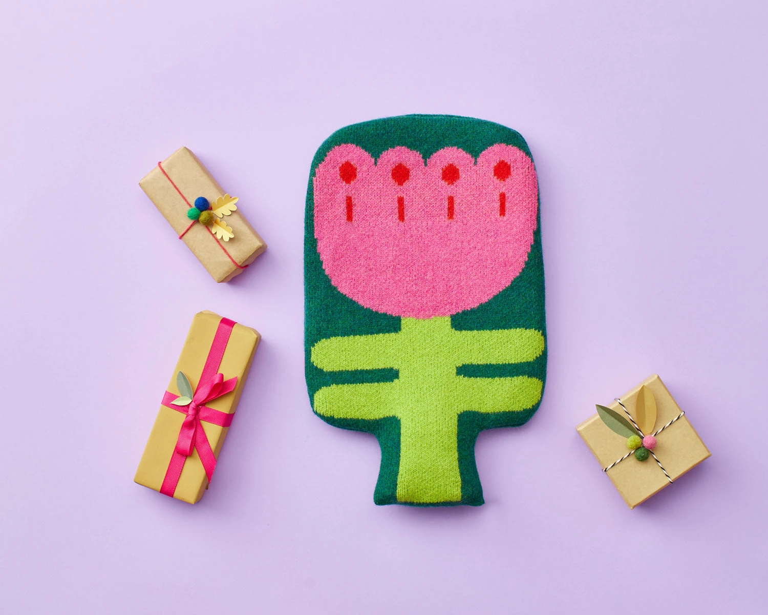 Donna Wilson Flower Hot Water Bottle 2 Donna Wilson Flower Hot Water Bottle - Image 2