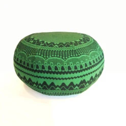Donna Wilson Frank Pouffe In ZigZag - Green