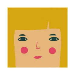 Donna Wilson Bespoke Grace Square Cushion -Donnawilson Shop GraceLightSkinBlondeHairBlueEyes