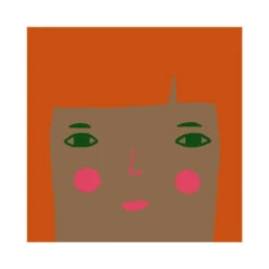 Donna Wilson Bespoke Grace Square Cushion -Donnawilson Shop GraceMidSkinGinger