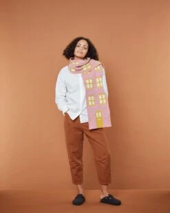Donna Wilson House Shaped Scarf - Nougat 9 Donna Wilson House Shaped Scarf - Nougat -Donnawilson Shop House Shaped Scarf Nougat 3 Donna Wilson