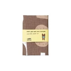 Donna Wilson Make Your Own Bear Tea Towel Craft Kit -Donnawilson Shop MYO Bear Tea Towel Craft Kit Folded Donna Wilson