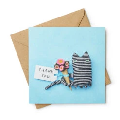 Donna Wilson Mono Cat Thank-You Card