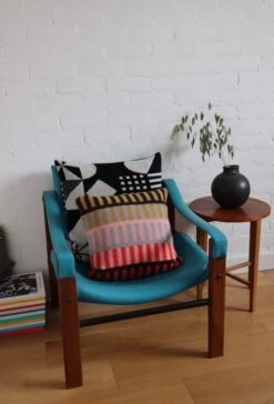 Donna Wilson Shiel Square Cushion - Red 7 Donna Wilson Shiel Square Cushion - Red -Donnawilson Shop Monoglyph Shiel Cushions scaled 1