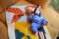 Donna Wilson Trees And Creatures Cotton Mini Blanket -Donnawilson Shop MushroomMiniBlanket S1 SS25 Heks LoRes