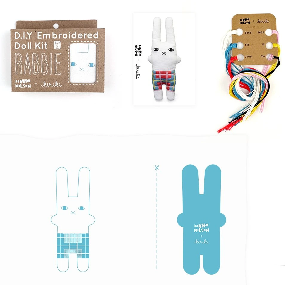 Donna Wilson Make Your Own Rabbie Kit - Kiriki Press 3 Donna Wilson Make Your Own Rabbie Kit - Kiriki Press - Image 3