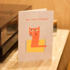 Donna Wilson One Year Grumpier Card -Donnawilson Shop OneYearGrumpier S1 SS25 Lottie LoRes