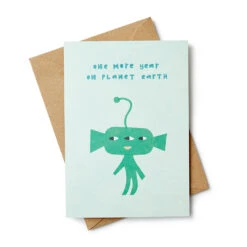 Donna Wilson One More Year On Planet Earth Card