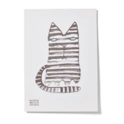 Donna Wilson Mono Cat -Donnawilson Shop Print Mono Cat 20 Years Riso Print Donna Wilson