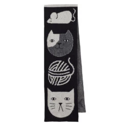 Donna Wilson Mog Totem Scarf Black/ White