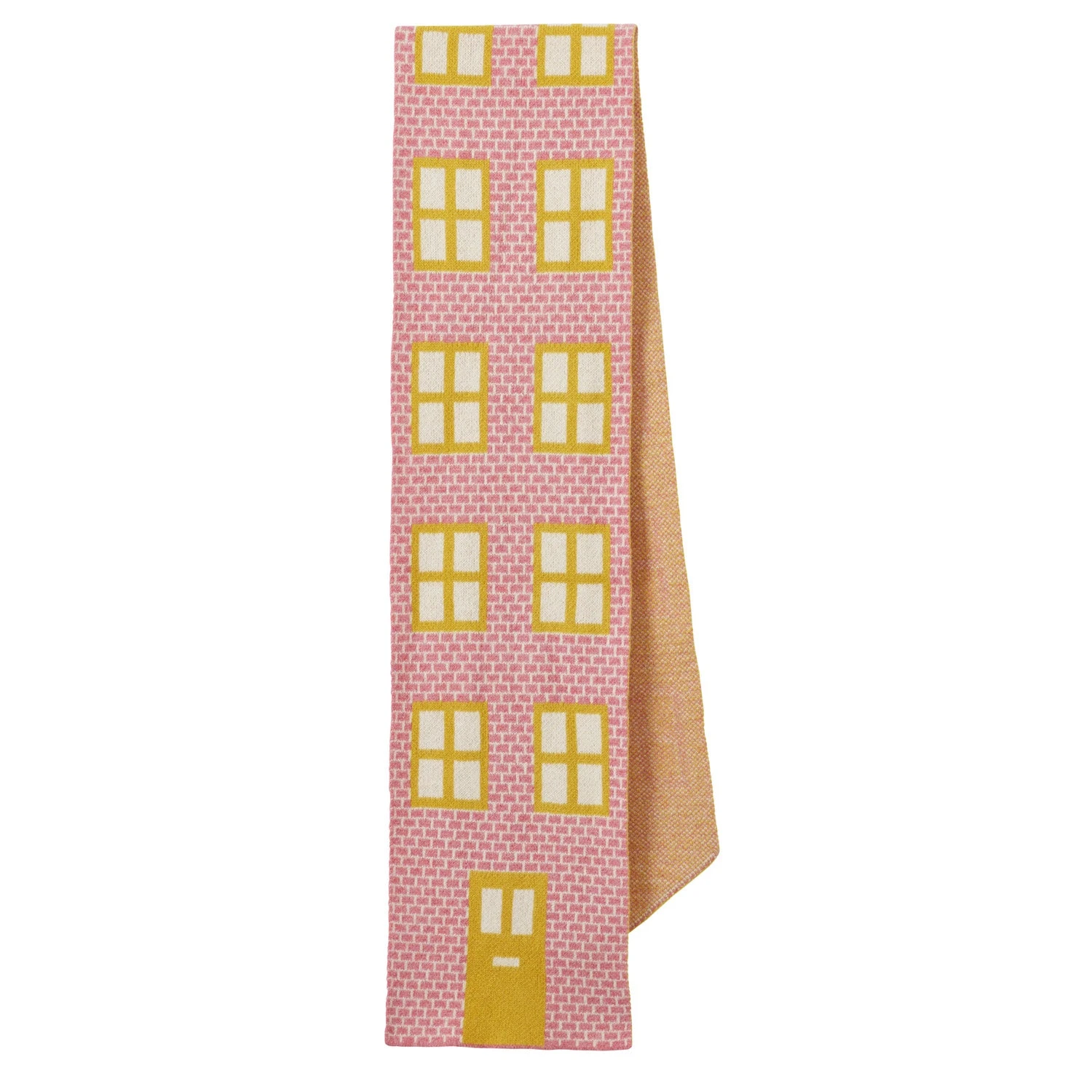 Donna Wilson House Shaped Scarf - Nougat 2 Donna Wilson House Shaped Scarf - Nougat - Image 2