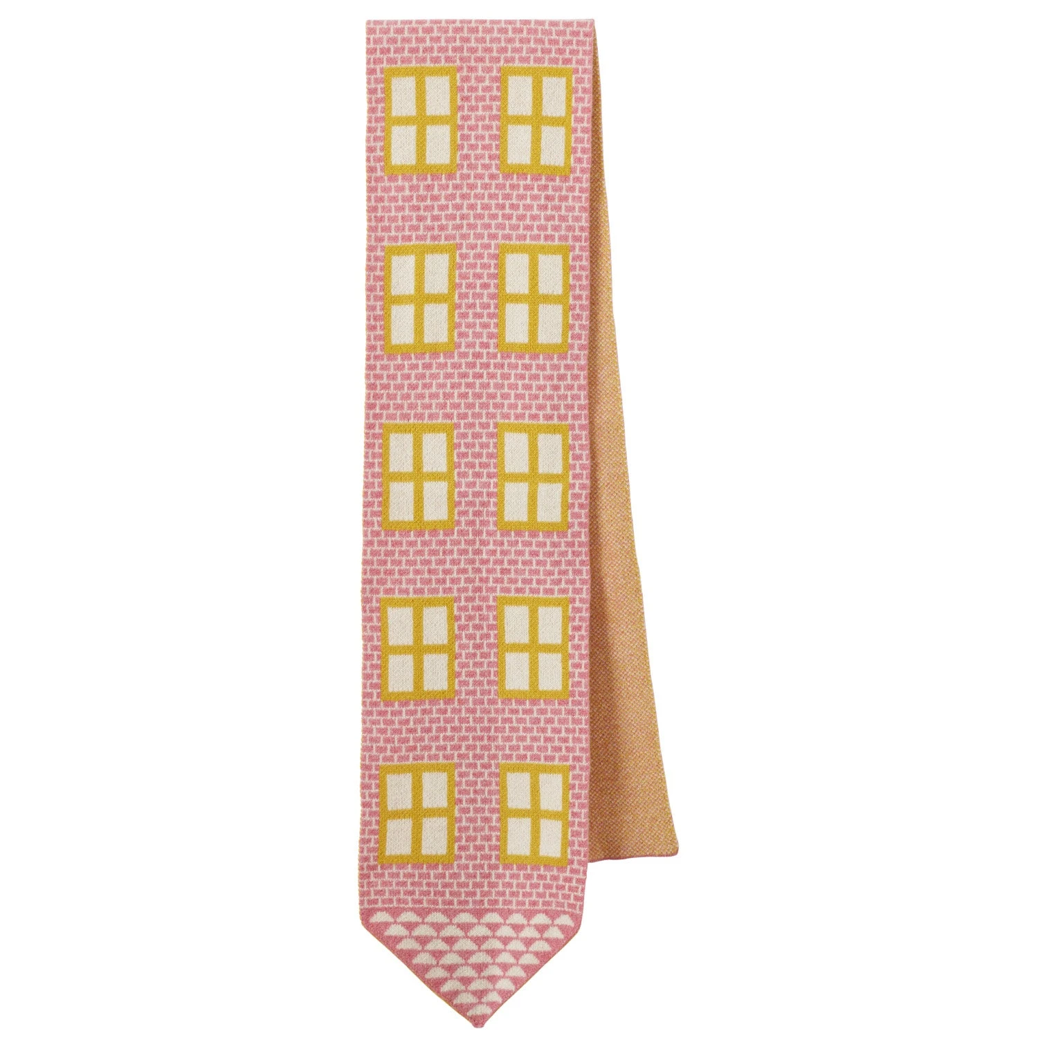 Donna Wilson House Shaped Scarf - Nougat 1 Donna Wilson House Shaped Scarf - Nougat