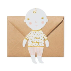 Donna Wilson Baby Shaped Card