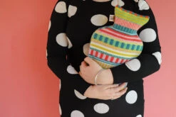 Donna Wilson Static Stripe Hot Water Bottle 5 Donna Wilson Static Stripe Hot Water Bottle -Donnawilson Shop Striped Hot Water Bottle 2 Donna Wilson