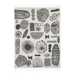 Donna Wilson Forager Throw - Black & White -Donnawilson Shop Throws Forager Throw Black Front Donna Wilson