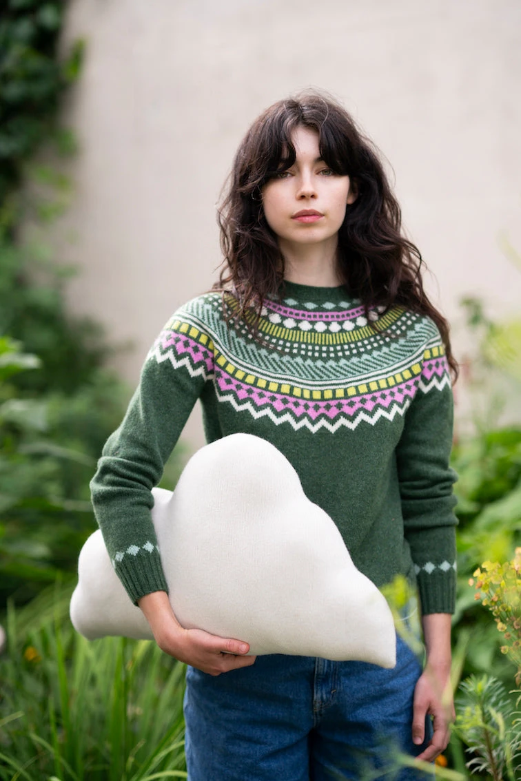 Donna Wilson AW24 Ugie Sweater Serpentine (Dark Green) 2 Donna Wilson AW24 Ugie Sweater Serpentine (Dark Green) - Image 2