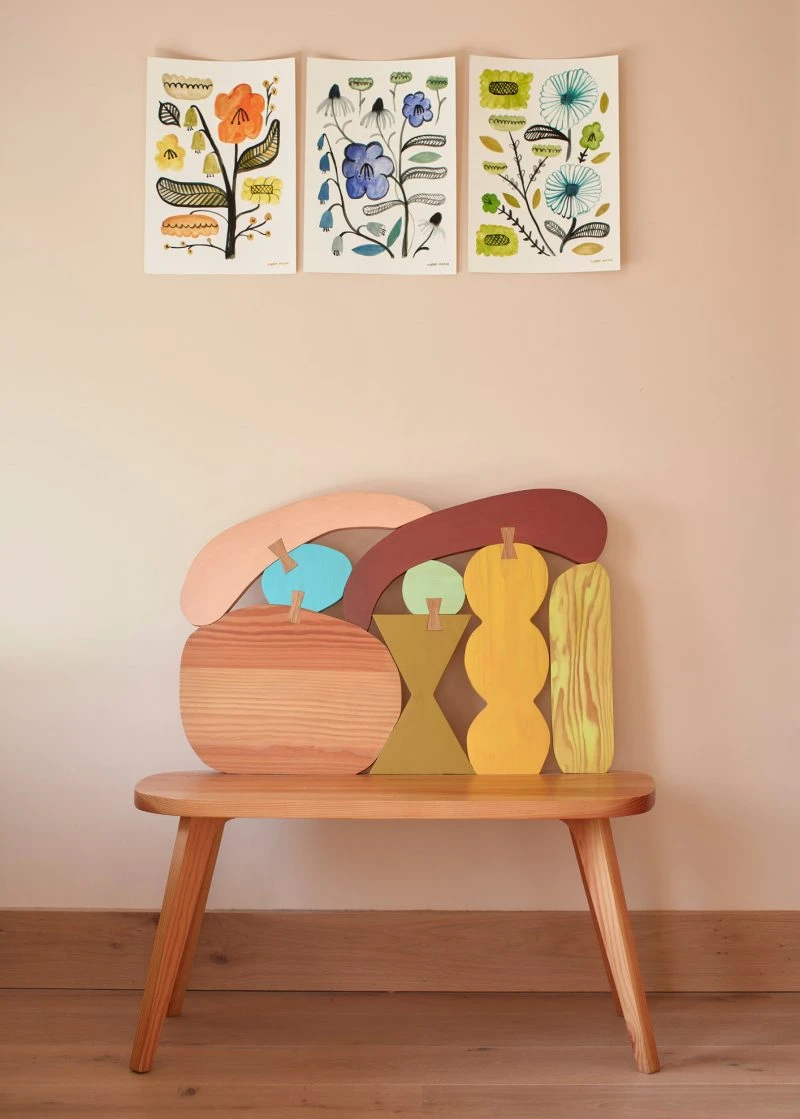 Donna Wilson Orange Wildflower Giclée Print 2 Donna Wilson Orange Wildflower Giclée Print - Image 2